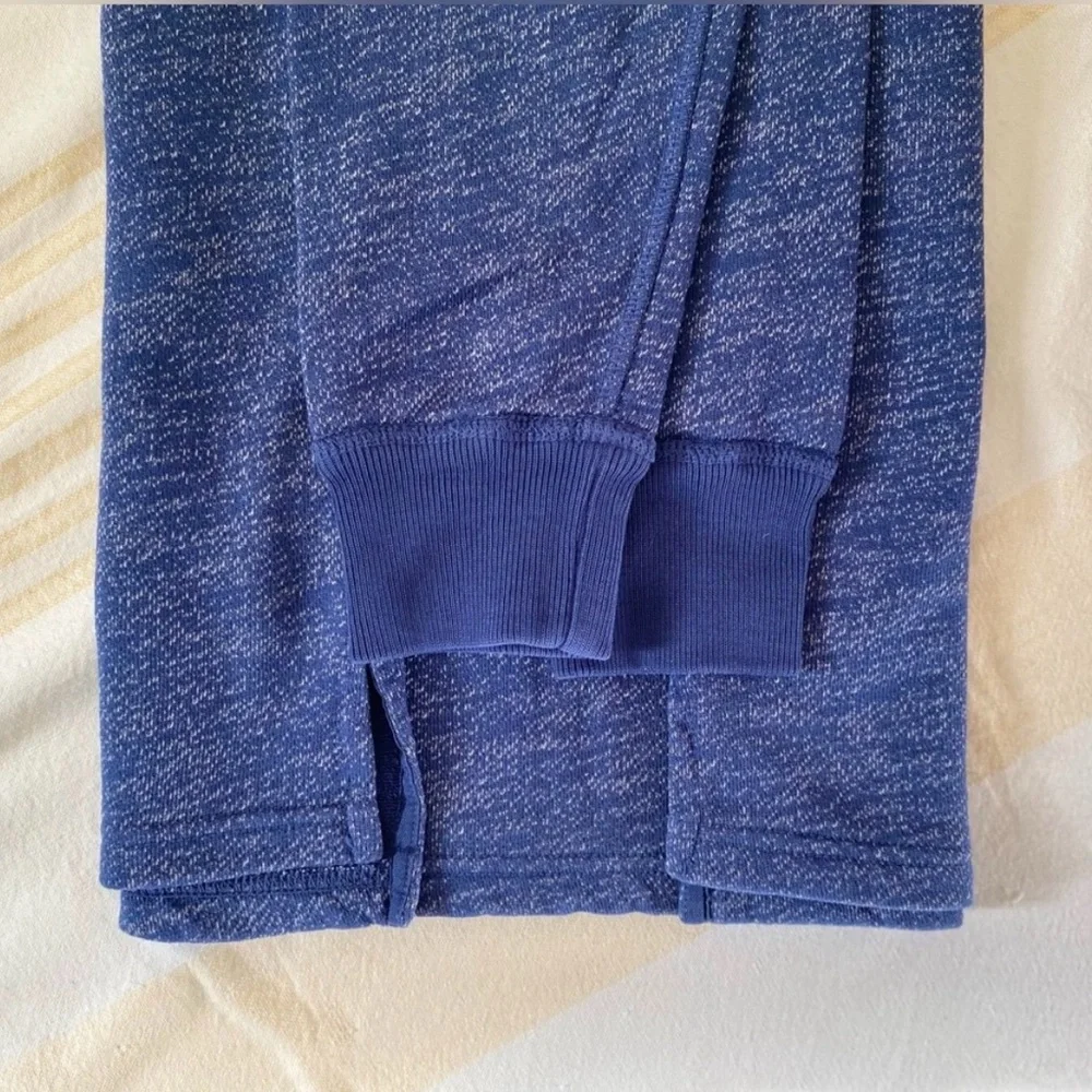 J Crew French Terry Blue Sweatshirt EUC Sz XXS Loungewear Athleisure